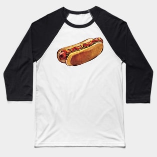 Just Hot Dog Baseball T-Shirt